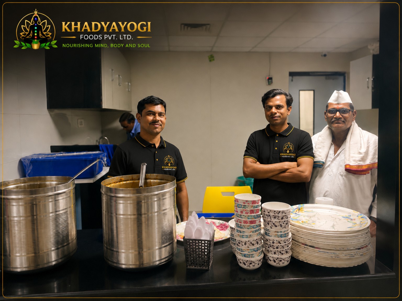 Khadyayogi Foods catering team and kitchen service